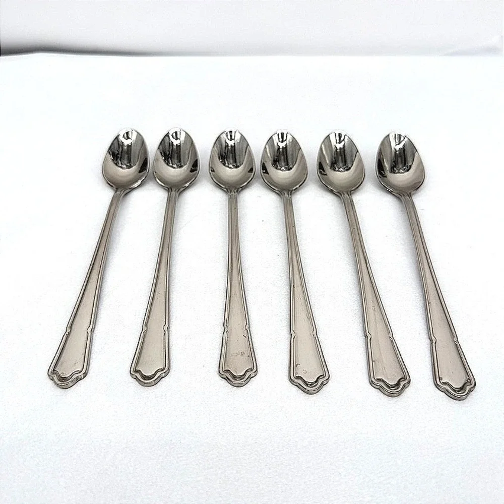 Oneida Set‎ of 6 Iced Tea Spoons 7 3/8
